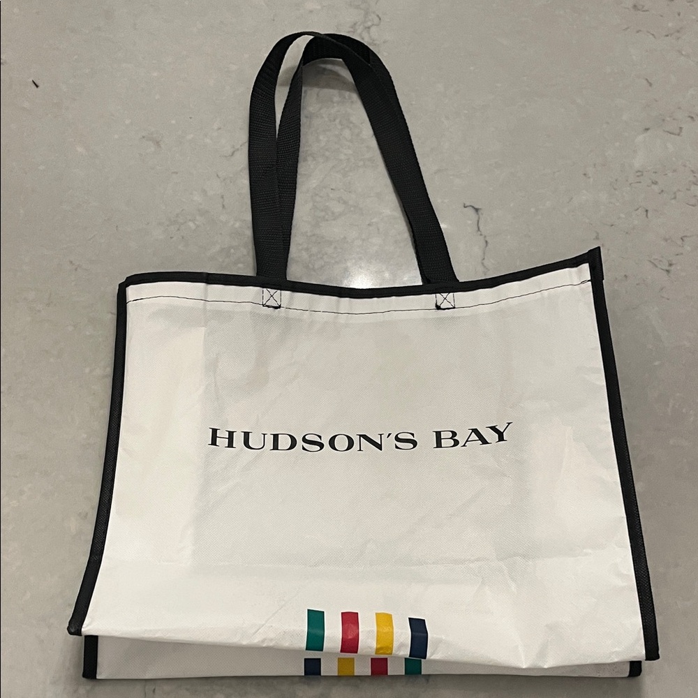 Hudson's Bay Company (HBC) Multistripe reusable shopping tote bag